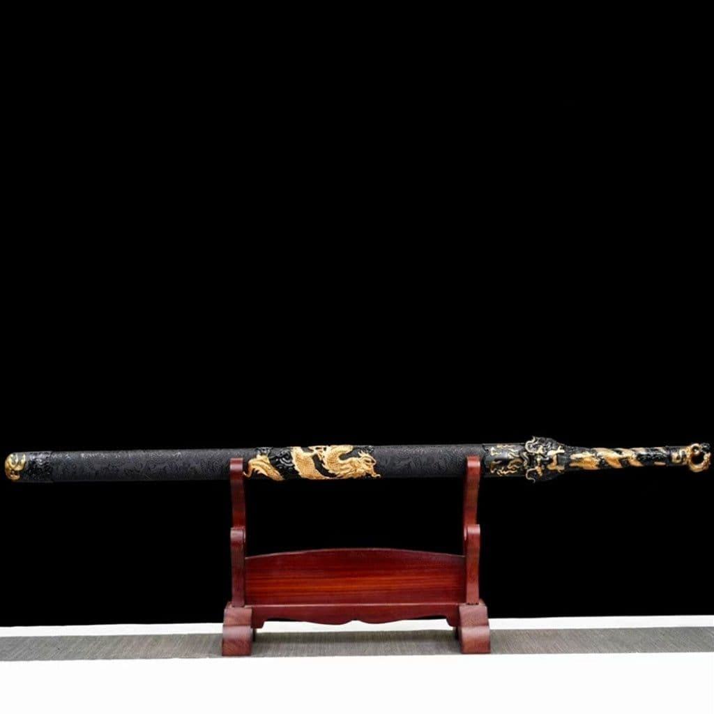 image-Handmade Integrated High Manganese Steel Swords Tang Heng Dao Xiu Chun Dao Embroidered Spring Saber For Jinyiwei, Unsharpened Cold Weapons