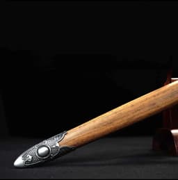image-Xiehun Sword One-piece Hundred-Refined Pattern Steel Collectible Cold Weapon Unsharpened Not For Self-Defense