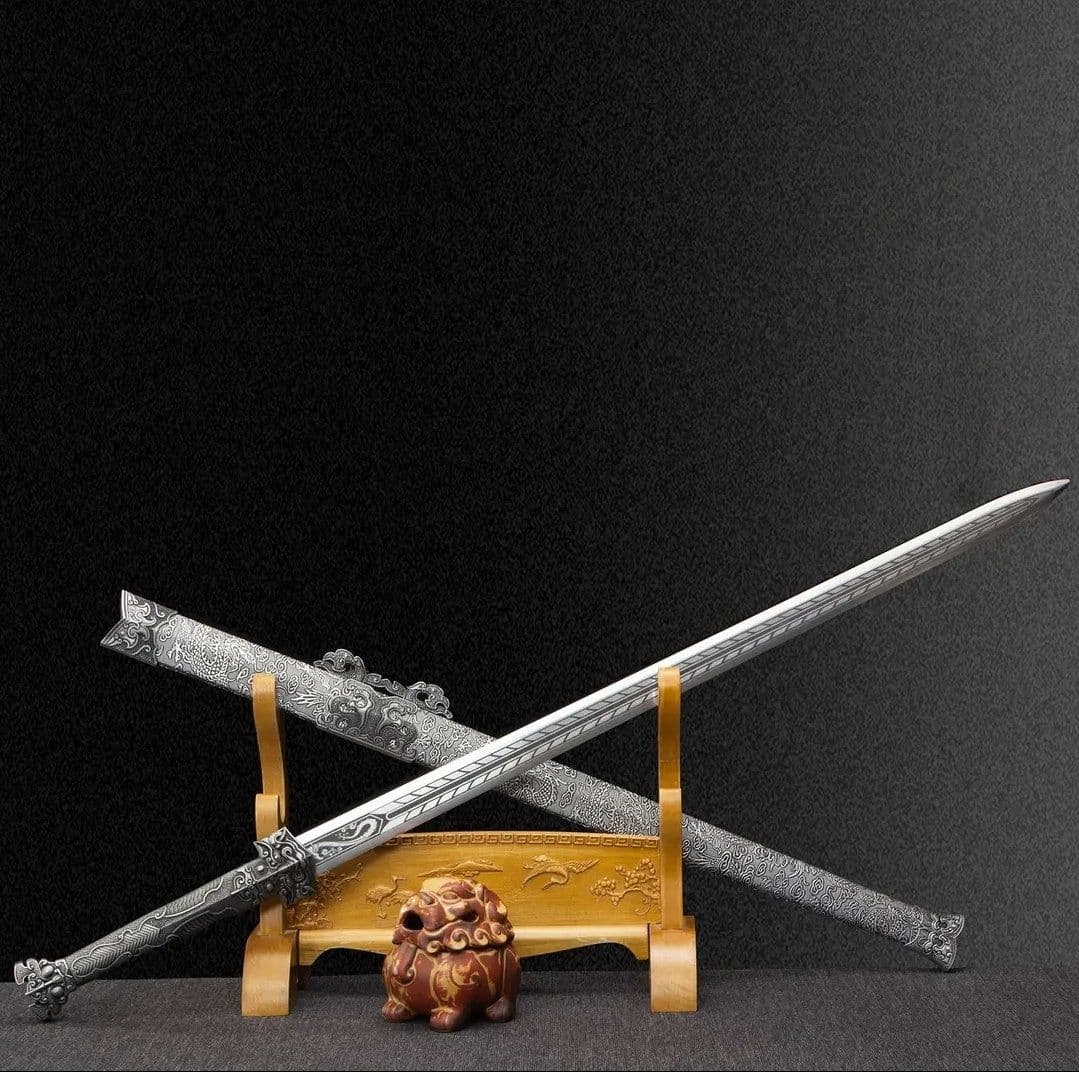 image-Beast Beak Integral Sword High Manganese Steel Self-Defense Cold Weapon Collection-Grade Unsharpened