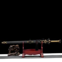 image-Integrated High Manganese Steel Battle Sword Unsharpened Cold Weapon For Film TV, Decoration