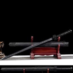 image-King Of Qin Sword Tang Heng Dao, Xiu Chun Dao Embroidered Spring Saber & Integrated Swords High Manganese Steel Blades, Unsharpened Cold Weapons For Self Defense
