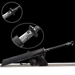 image-Authentic Sword Blade Integrally Forged Two-Handed Blade Embroidered Spring Saber Tang-Style Horizontal Saber Battle Saber Mo Saber Cold Weapon Unsharpened