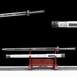 image-Han Style Sword, Genuine Sword, Long Sword, Cold Weapon, Ancient Style Prop, Practice Sword, High Manganese Steel Unsharpened