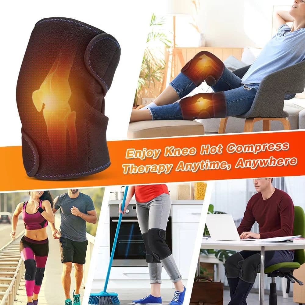 image-Warm Heating Knee Pads Self-Heating Magnet Therapy With 2x16 Energy Non-Electric Relieve Cold Knees And Prevent Old Cold Legs
