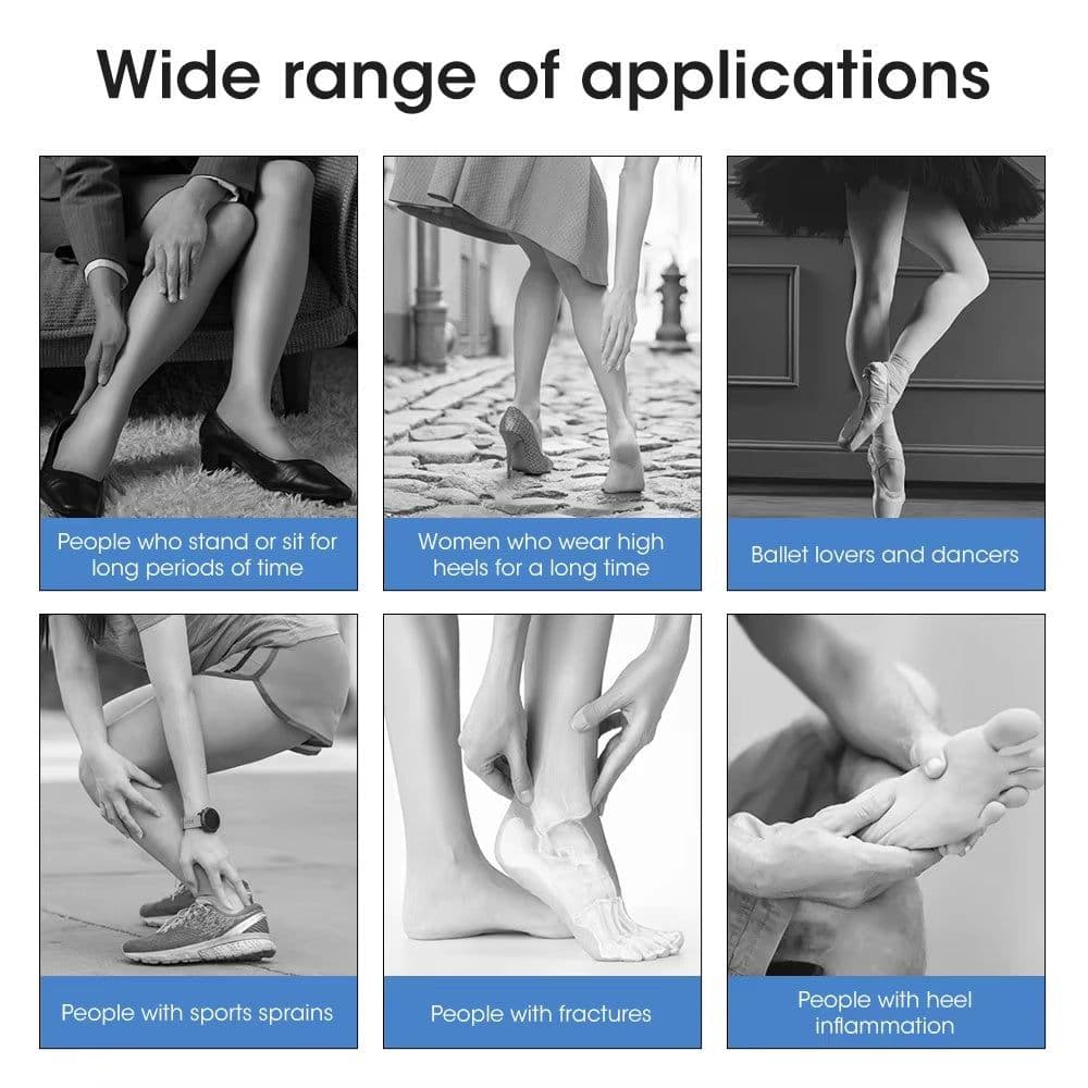 image-Adjustable Foot Drop Steel Plate Support, Ankle Anti-Sprain Fixed Brace, Correction Belt, Foot Drop Orthosis