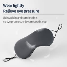 image-Sleeping Eye Mask Korean Style Ice Silk Warm And Cool Dual Use Adjustable Travel Light Blocking Breathable Eye Mask