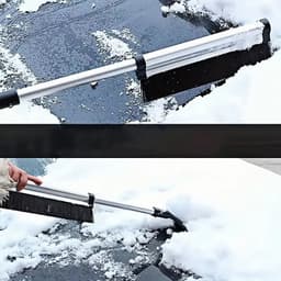 image-Car Windshield Wiper, Snow Removal Brush, Snow Shovel, Extendable Stainless Steel Cleaning Tool, Broom Cleaning Accessories