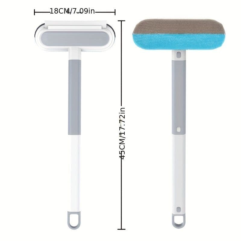 image-Multi-functional Window Cleaning Brush And Mini Pet Hair Remover, Professional Window Cleaning Tool For Home Use