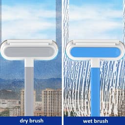 image-Multi-functional Window Cleaning Brush And Mini Pet Hair Remover, Professional Window Cleaning Tool For Home Use
