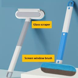 image-Multi-functional Window Cleaning Brush And Mini Pet Hair Remover, Professional Window Cleaning Tool For Home Use