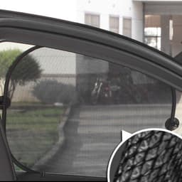 image-Side Window Sunshade Sock Screen Shade Pack Of 5 Block Sun Rays To Keep Car Interior Cool And Comfortable Elasticized Universal Fit Mesh Sun Shade For Car, Truck, SUV, Van