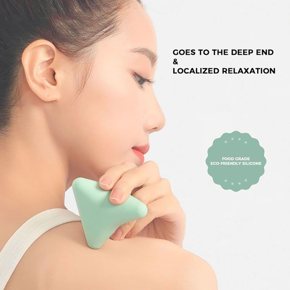 image-Silicon Massage Cone Fitness Massage Ball, Trigger Point Self Massage Therapy Tool Manual Massage Kit To Relieve Muscle Pain And Tension In The Back, Neck, Arms, Shoulders, Legs Grey