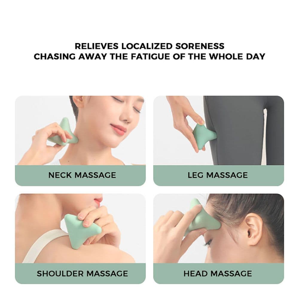 image-Silicon Massage Cone Fitness Massage Ball, Trigger Point Self Massage Therapy Tool Manual Massage Kit To Relieve Muscle Pain And Tension In The Back, Neck, Arms, Shoulders, Legs Grey