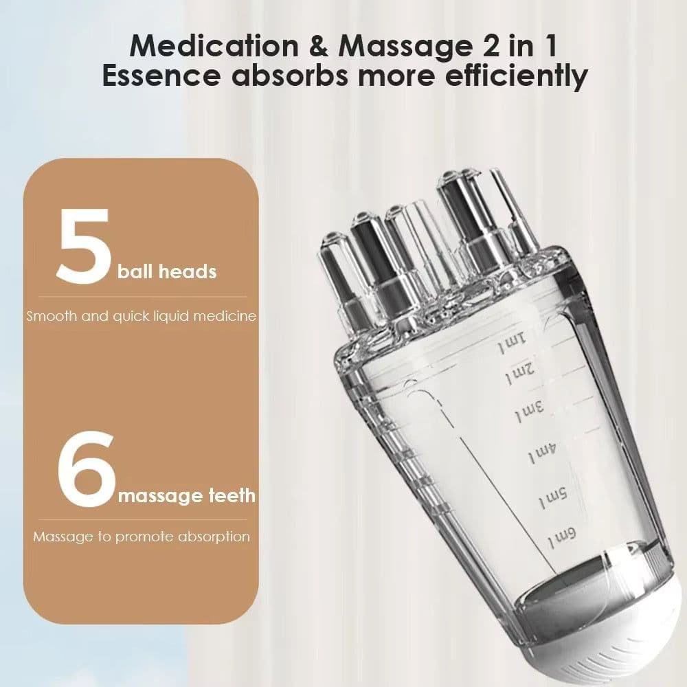 image-Mini Medicine Guide Comb Roller Ball Massage Comb Scalp Medicine Liquid Applicator For Hair Growth And Strong Roots