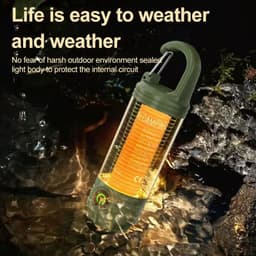 image-Multi Functional Camping Light Outdoor LED Night Riding Light Rechargeable Flashlight Night Light Waterproof Travel Light