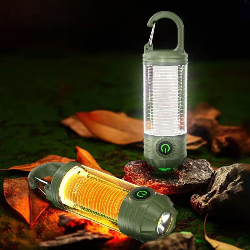 image-Multi Functional Camping Light Outdoor LED Night Riding Light Rechargeable Flashlight Night Light Waterproof Travel Light