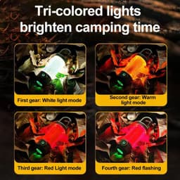 image-Multi Functional Camping Light Outdoor LED Night Riding Light Rechargeable Flashlight Night Light Waterproof Travel Light