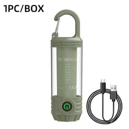 image-Multi Functional Camping Light Outdoor LED Night Riding Light Rechargeable Flashlight Night Light Waterproof Travel Light