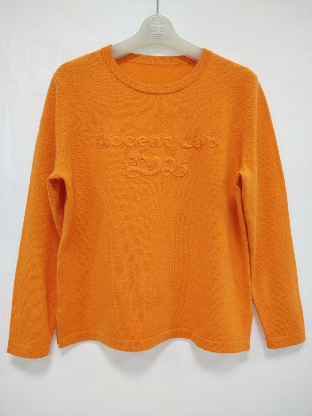 image-100 Cashmere Women's Round Neck Long Sleeve Pullover