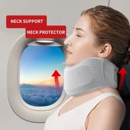 image-Neck Brace For Neck Pain And Support, Neck Support Brace, Adjustable Cervical Collar Soft Foam Neck Brace Support Adjustable Braces With Replacement Cover For Home School Office Travel