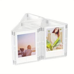 image-Creative Magnetic Small Photo Frame, DIY Magnetic Sheet Versatile Combination Display Frame Magnetic Picture Frame Mini Picture Frames Set For Refrigerator Wallet Size Picture Frames