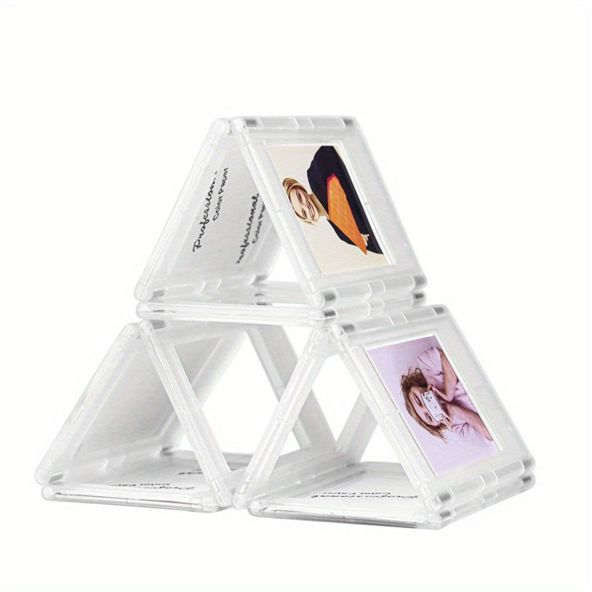 image-Creative Magnetic Small Photo Frame, DIY Magnetic Sheet Versatile Combination Display Frame Magnetic Picture Frame Mini Picture Frames Set For Refrigerator Wallet Size Picture Frames
