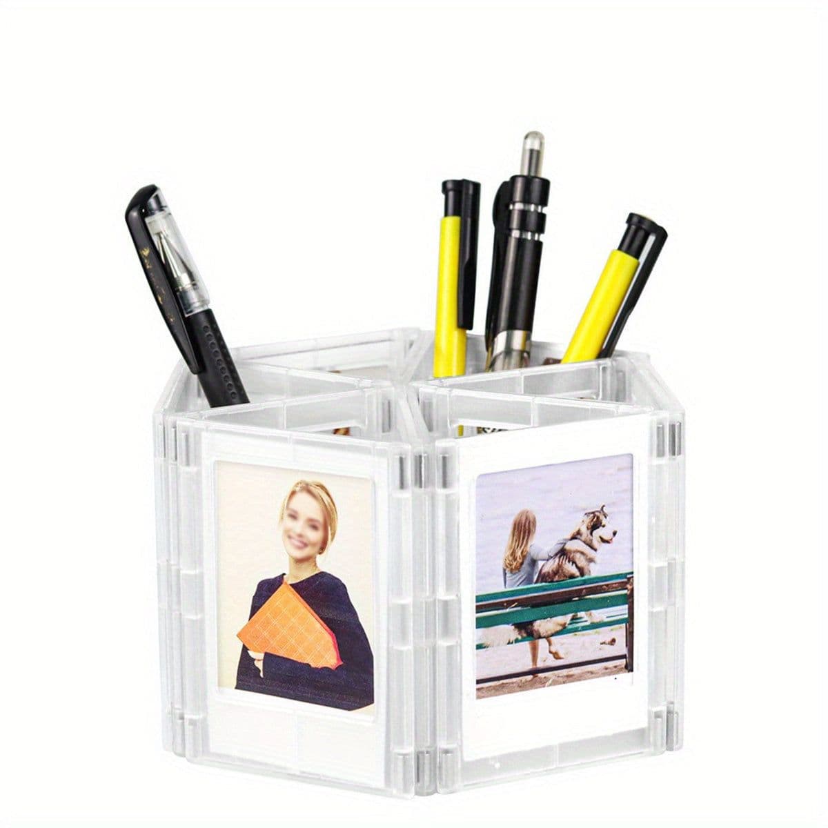 image-Creative Magnetic Small Photo Frame, DIY Magnetic Sheet Versatile Combination Display Frame Magnetic Picture Frame Mini Picture Frames Set For Refrigerator Wallet Size Picture Frames