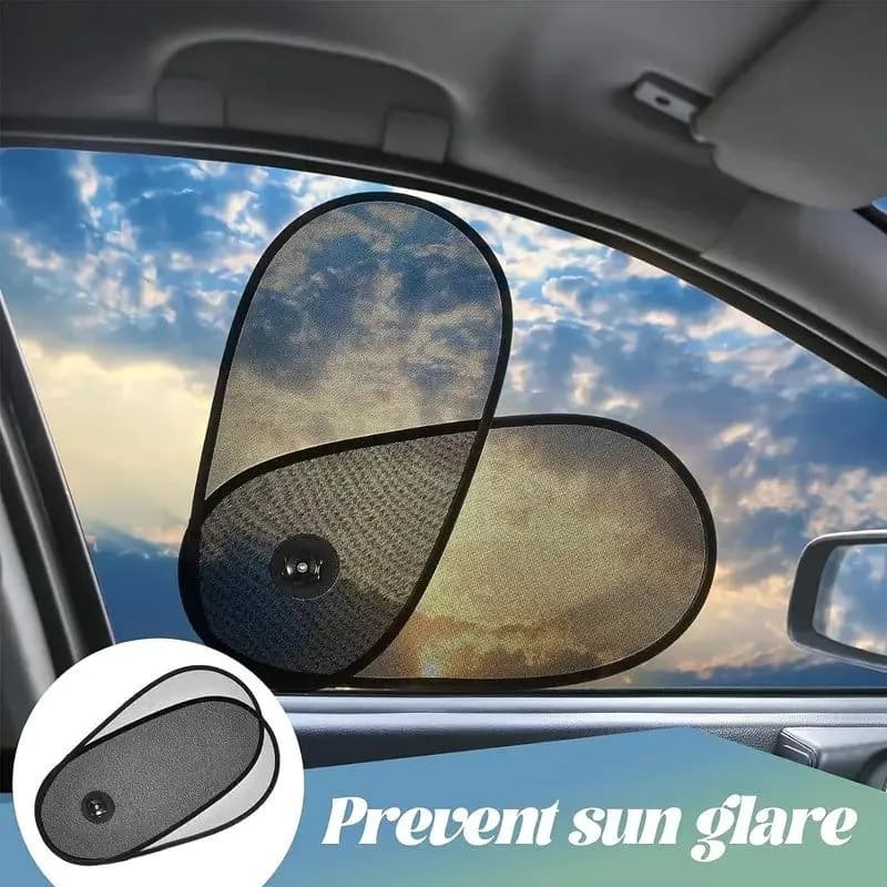 image-Car Window Shades, Breathable Car Window Shade For Baby For Side, Cross-border Car Side Window Adjustable Sunshade Super Stretchy Sun Shade For Car Window For Baby Block Sun Heat And Harmful UV Rays