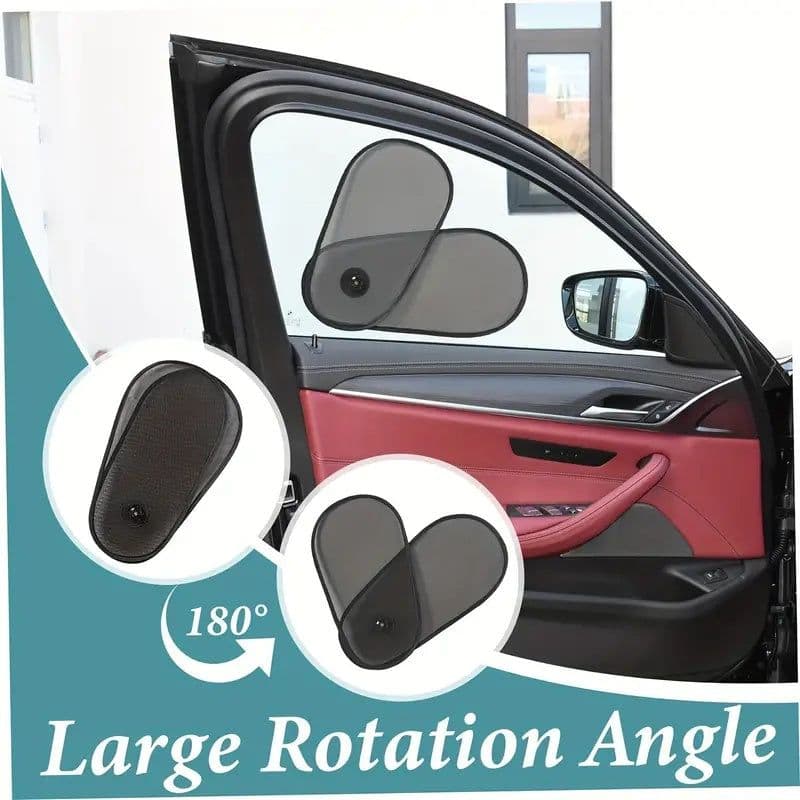 image-Car Window Shades, Breathable Car Window Shade For Baby For Side, Cross-border Car Side Window Adjustable Sunshade Super Stretchy Sun Shade For Car Window For Baby Block Sun Heat And Harmful UV Rays