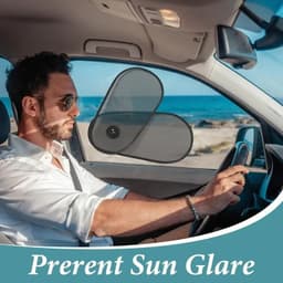 image-Car Window Shades, Breathable Car Window Shade For Baby For Side, Cross-border Car Side Window Adjustable Sunshade Super Stretchy Sun Shade For Car Window For Baby Block Sun Heat And Harmful UV Rays