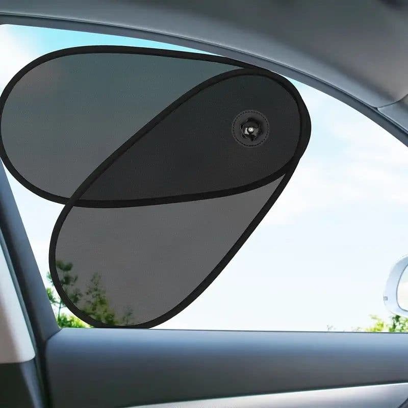 image-Car Window Shades, Breathable Car Window Shade For Baby For Side, Cross-border Car Side Window Adjustable Sunshade Super Stretchy Sun Shade For Car Window For Baby Block Sun Heat And Harmful UV Rays