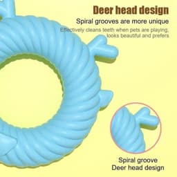 image-Pet Plush Toy Dog Sound Deer Animal Shape Toy Interactive Dog Teeth Clean Chew Toy Pet Supplies For Small Meduim Large Dog
