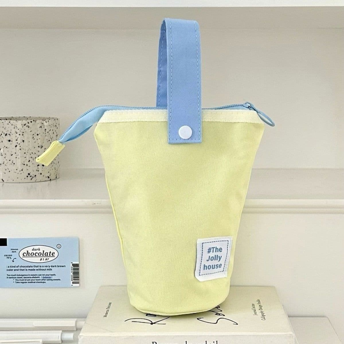 image-Foldable Standing Pencil Pen Case With Compartments Large Capacity Pencil Pouch Bag School Aesthetic Supplies For Girls Boys Adults