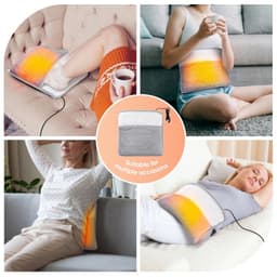 image-Winter Electric Foot Heating Pad USB Charging Soft Plush Washable Foot Warmer Heater Improve Sleeping Household Foot Warming Mat Electric Foot Warmer With Dual-Sided Heating Elements