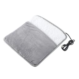 image-Winter Electric Foot Heating Pad USB Charging Soft Plush Washable Foot Warmer Heater Improve Sleeping Household Foot Warming Mat Electric Foot Warmer With Dual-Sided Heating Elements