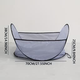image-Easy Dog And Cat Hair Catcher Tent - Waterproof Adjustable Neat Barbering Cape For Easy Trimming And Shaving Pet Grooming