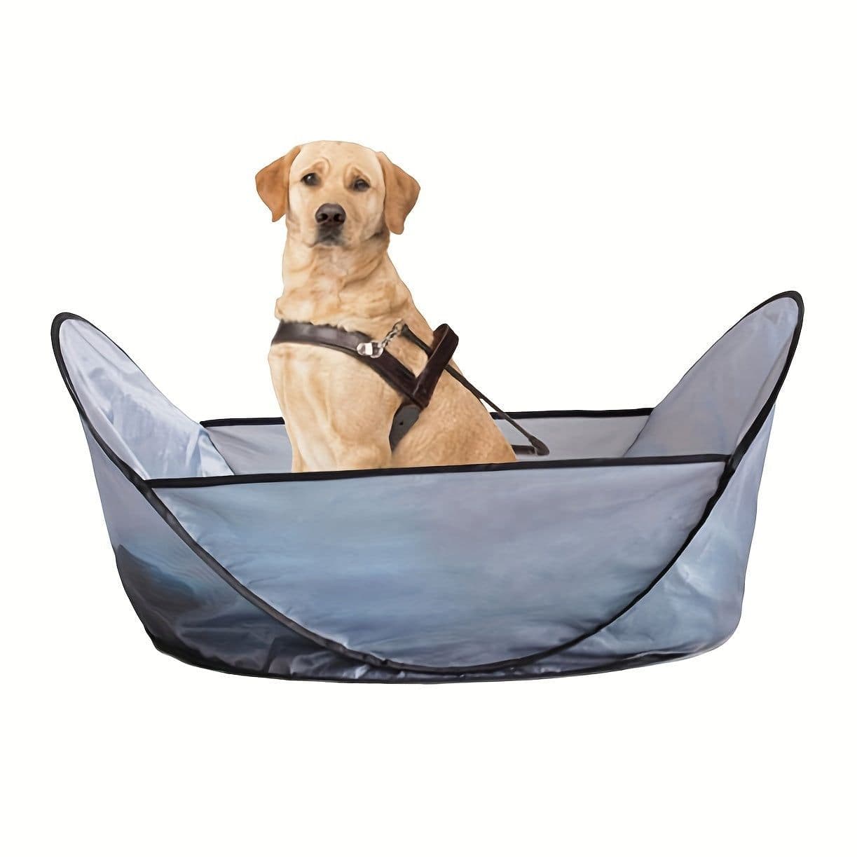 image-Easy Dog And Cat Hair Catcher Tent - Waterproof Adjustable Neat Barbering Cape For Easy Trimming And Shaving Pet Grooming