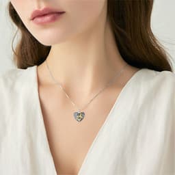 image-Heart Hummingbird Urn Necklace for Ashes Cremation Jewelry for Women