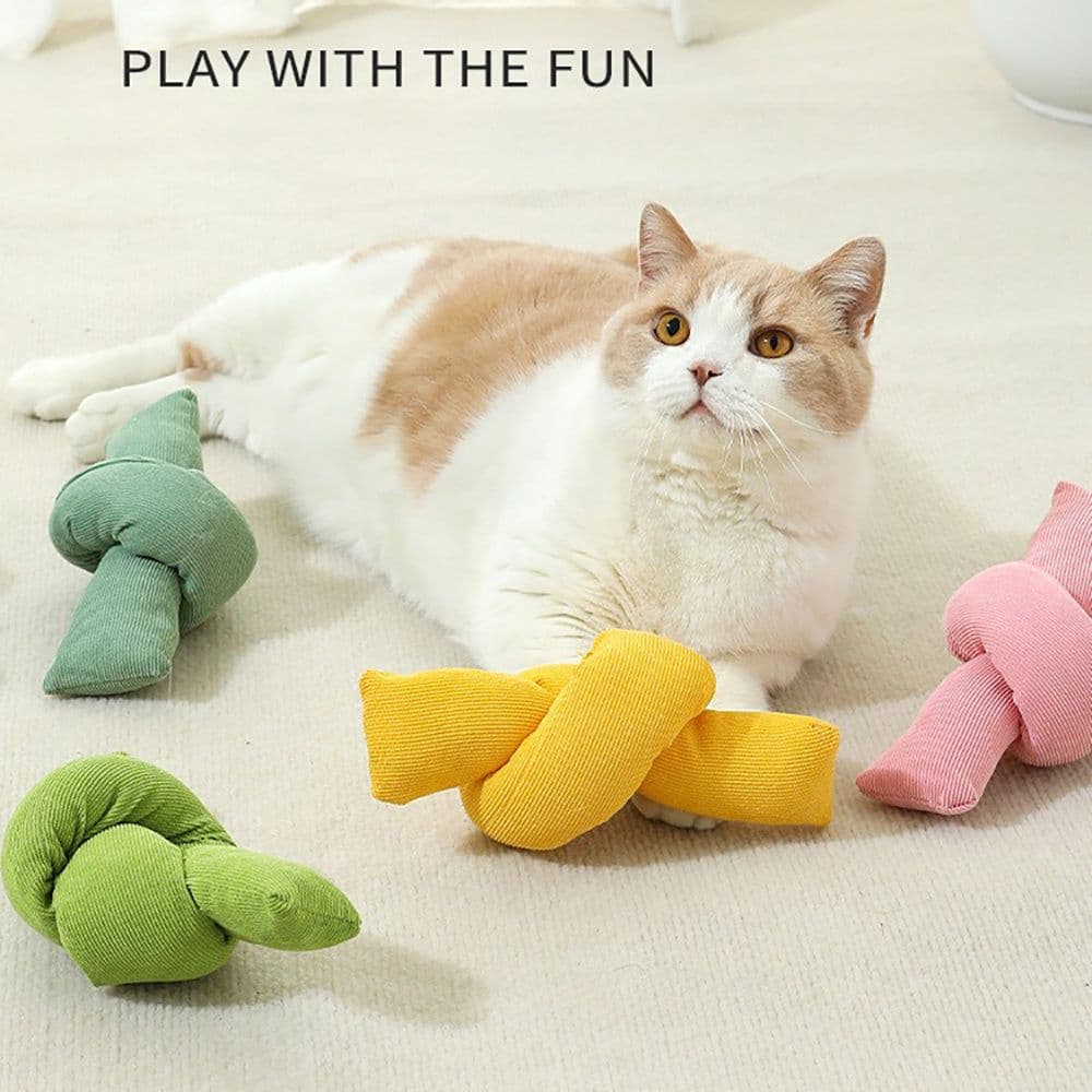 image-Dog Rope Toys Knots Chew Rope Toy Dog Pull Rope Natural Cotton Rope Dog Toys - Premium White Knot Dog Rope Toy - Interactive Dog Tug Toy