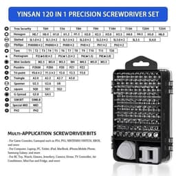 image-115 In 1 Precision Screwdriver Set, Super Durable Mini Professional Magnetic Repair Tool Kit, Small Screwdriver For Phone, Computer, Watch, Laptop, Macbook, Eyeglass, Electronic