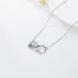 image-Horse Infinity Love Necklace Sterling Silver Jewelry Gift for Women