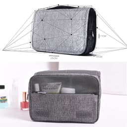 image-Travel Hanging Toiletry Bag Travel Kit Shaving Bag Waterproof Large Makeup Bag Wash Bag Makeup Organizer Cosmetic Case Puffy Makeup Cosmetic Bag Organizer, Carry-on Travel Accessories