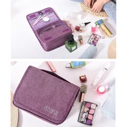 image-Travel Hanging Toiletry Bag Travel Kit Shaving Bag Waterproof Large Makeup Bag Wash Bag Makeup Organizer Cosmetic Case Puffy Makeup Cosmetic Bag Organizer, Carry-on Travel Accessories