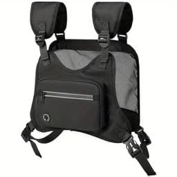 image-Outdoor Cycling, Sports, Fitness, Running Vest, Chest Bag, Adjustable Reflective Mesh Pocket, Breathable Chest Bag, Suitable For Running, Cycling, Outdoor Mountaineering, Traveling