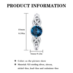 image-Hypoallergenic Sterling Silver Celtic Moonstone Hoop Earrings As For Women