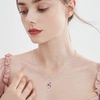 image-Cardinal Cross Necklace Birthstone Necklace Jewelry Gift
