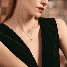 image-Cow Necklace 925 Sterling Silver Mushroom Cow Pendant Cute Animal Jewelry for Women Girls