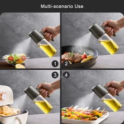 image-Kitchen Glass Oil Sprayer Bottle Olive Oil Sprayer Mister Spray Oil Dispenser Oil Jar Cruet BBQ Baking Picnic Kitchen Tool