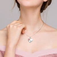 image-Hummingbird Urn Necklaces for Ashes Sterling Silver Heart Sunflower Cremation Memory Jewelry for Women Men