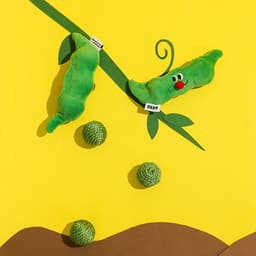 image-3PCS Cat Toy Balls, Interactive Pet Play Balls Sisal Rope Scratching Chew Ball Toy With Rustling Sound Pea Pod Storage For Indoor Kitten Training Hunting